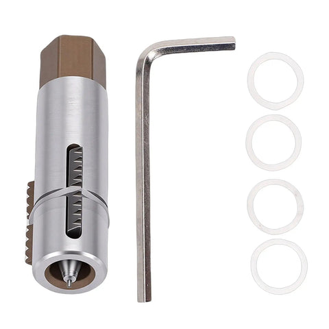 Hamwesh Heavy Duty 45# Steel Broken Pipe Extractor Tool with Hex Wrench, Dual Diameter Stripped Thread Remover Kit For Faucet Valve Repair And Home Maintenance Projects That Are Really Tough, with rings