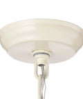 Ivory hardware detail of Glam Crystal Mini Chandelier With Ivory Hardware One Light Ceiling Fixture For Bedroom Closet Girls Room