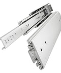 36 Inch Beefy Heavy Duty Drawer Slide Without Lock 2 Inch Wide Up To 250 Lb Load Full Extension 3 Fold Ball Bearing Side Mount 1 Pair Ideal For Tool Chests Cabinets Workshop Drawers Durable Steel Construction featuring durable steel construction.