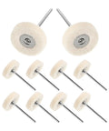 Whip Your Stainless Steel Kitchen Sink Or Metal Hardware Into Shape With This Hella Flexible Mini Polishing Brush Set with felt polishing wheels.