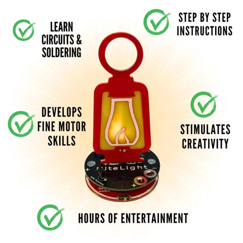 DIY Soldering NiteLight Lantern Maker Kit For Students And Adults Get Hands On Circuits, Solder Skills, And STEM Projects