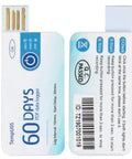 Disposable Single Use Temperature Data Logger With Usb Cable Offers Dead Reliable Cold Chain Tracking And Smooth Pdf Downloads For Food Drug Chemical Shipping Without Any Mess Or Hassle, USB plug side view.