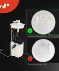 Honda CR-V Fuel Pump Module Assembly With Sending Unit, 4 Pin Connector, 2 Tube Ports, For 2002 2003 2004 2005 2006 2.4L Replacement displayed