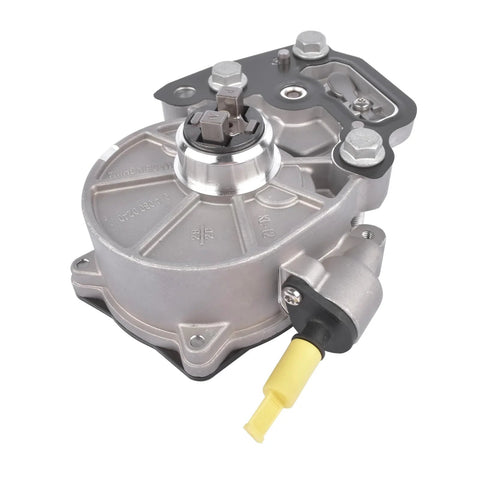 GELUOXI vacuum pump replacement for GM vehicles, silver metal housing with yellow electrical connector