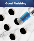 Diamond core drill bit, 25mm diameter, 1-inch hex shank, for dry drilling on porcelain, ceramic, stone, granite, marble