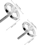 Heavy Duty Carbon Steel Handwheel With Durable Chrome Plating And Ergonomic Rounded Square Edge Design Perfect For Machining Jobs On CNC Lathe Drilling Tools And Industrial Equipment, 9.9cm size