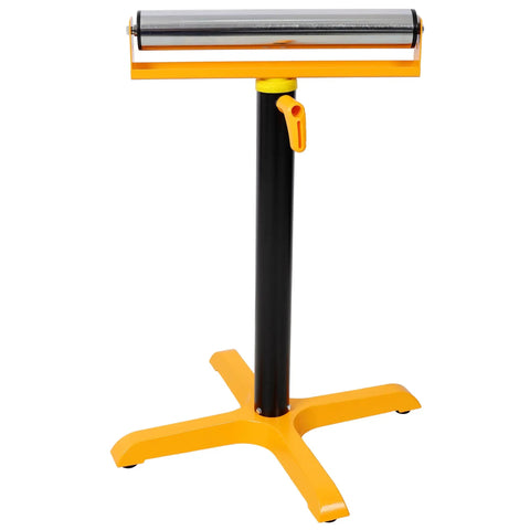 Dead Nuts Stable Single Roller Stand Heavy Duty Material Support For Table Saw And Planer With Four Leg Base Handling Up To 170 Pounds For Smoother Wood Projects
