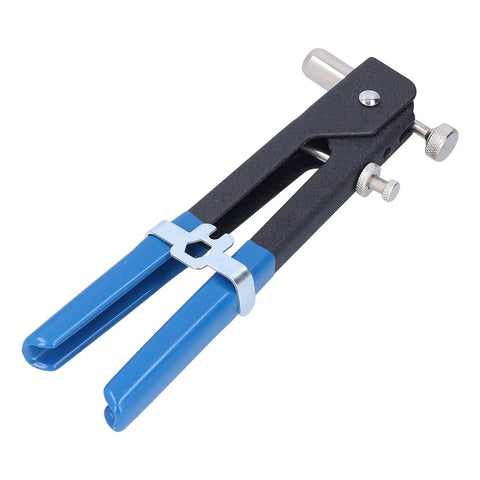 Heavy Duty Manual Rivet Gun Kit With Stainless Steel Spindle And Aluminum Alloy Arms Includes Five Pole Covers For M3 To M8 Rivets close-up