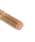 Close-up view of Heavy Duty 1/4-20 X 1-1/4 In Zinc Plated Hanger Bolts from 20 Pack, showing threaded rod detail.