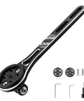 Out Front Bike Computer Dash Mount For Aero Integrated Handlebars Compatible With Garmin Wahoo Bryton And GoPro Camera Mount