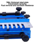 Heavy Duty 12 Inch Dovetail Jig And Mortising Guide for Slick Drawer and Cabinet Joinery Cuts, aluminum and steel components.