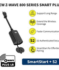 Z Wave 800 Series Outdoor Smart Plug With On Off Switch IP65 Weatherproof Rugged Repeater Long Range LR Hub Required