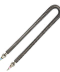 Badass U Shaped Finned Tubular Heating Element Fast Air Warmup Heater 220 Volt 1000 Watt Rugged Stainless Steel Construction 500Mm Length close-up view.