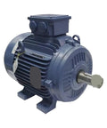 Industrial Three Phase AC Induction Motor 15Kw 15000W High Efficiency Beast With Universal Base Mount, side view.
