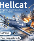 Realistic F6F Hellcat Inspired RC Plane For Adults And Beginners With 2 4GHz Remote Control