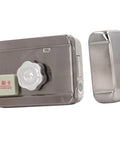 Tough As Nails Electronic Deadbolt Door Lock With Remote Control And Keyless Entry System For Bulletproof Home Security Zero Fuss Setup and Reliable Heavy Duty Performance Daily, silver finish, includes swipe card reader.