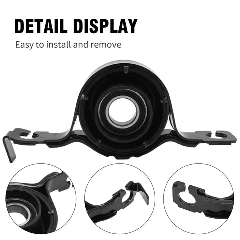 Drive Shaft Center Support Bearing Replacement For Ford Edge AWD 2007 2014 0714FED9U black OE-style center bearing close-up
