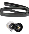 Heavy Duty Serpentine Drive Belt Kit With Tensioner Assembly Handles Power Steering And Coolant Fans Work Smoothly engine belt and tensioner