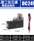 10Mm Mini Solenoid Valve Two And Three Way Vacuum Pneumatic Flow Control Pilot DC 24V 12V 6V Compact Inline Valve for Automation