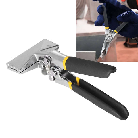 Hand Seamer Pliers for Sheet Metal and Plate Bending multi function tool with non slip grip, pro grade vanadium steel, heavy duty.