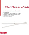 Tempered Steel Thickness Gauge Feeler Stock With Rounded Ends For Carpenters And Home Improvement, 0.50mm Thickness, 12 Inch Length