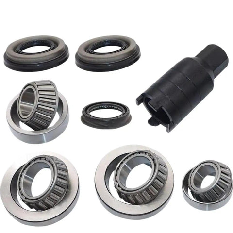 Rear Differential Bearing Repair Kit And Removal Tool For 2013-2019 Cadillac ATS CTS Direct Replacement Set visible in parts