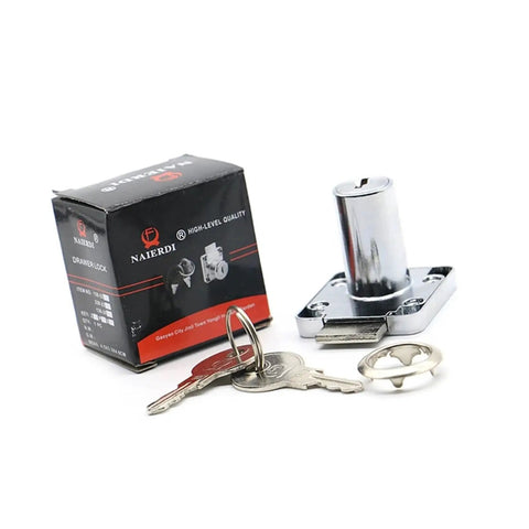 Universal Drawer Cam Lock Set With Key For Cabinets Office Cupboards And Desks In Zinc Alloy Heavy Duty Security Tamper Proof Locking