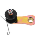 Rocksolid Motorcycle Chain Tensioner Kit With Metal Guide Roller For Offroad Bikes And Dirt Bikes Plus Atv Repairs To Keep Chains Tight And Running Smooth On The Trail Without Any Slip Or Sag Issues. Black metal roller tensioner with mounting bracket