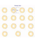 15 Pack Brass Pivot Pin Washers For CQC 7 Series EDC Pocket Knife Folding Knives Replacement Gaskets Shim Cushions Cushion Pad Rings 0.8x16x6.2mm For Smooth Action And Corrosion Resistance