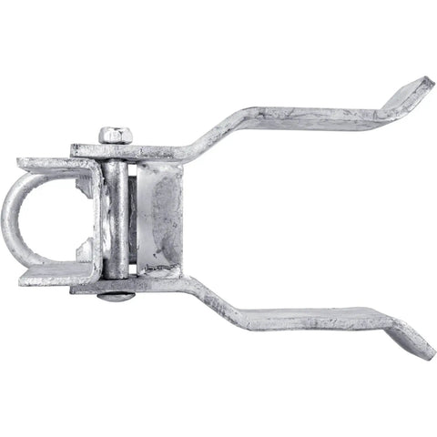 Top view of Single Gate Latch With Strong Arm Sentry Style, Commercial Grade, Hot Dip Galvanized Steel, Heavy Duty Fence Gate Hardware