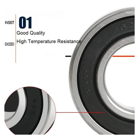 Close-up of Pro Grade Deep Groove Ball Bearing 16003ZZ 17x35x8mm S16003ZZ Double Shielded, showcasing high temperature resistance.