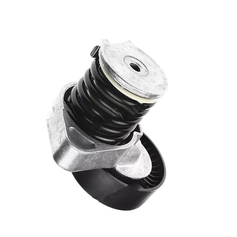 Engine Belt Tensioner Idler Pulley Kit Fits Mercedes Benz W204 C204 S204 CL203 Keeps Your Ride Running Smooth As Silk No Slippage Power Steering Alternator Easy Install Matches OE Numbers 2712000470 And A0002021619 Save Some Mad Cash., black spring-loaded metal pulley assembly
