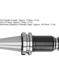 Gt12 110L Tapping Holder Collet Chuck With Telescopic Buffer Overload Torsion For CNC Machining Center, side view