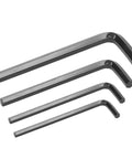 Top Tier 30 Piece Hex Wrench Set With Inch And Metric Combo For Heavy Duty Furniture Assembly Home Repairs And Pro Use High Strength 45 Steel Long Short Arm Tool Kit, four black L-keys