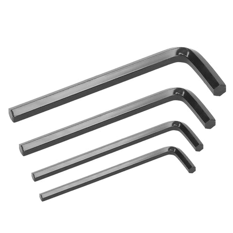 Top Tier 30 Piece Hex Wrench Set With Inch And Metric Combo For Heavy Duty Furniture Assembly Home Repairs And Pro Use High Strength 45 Steel Long Short Arm Tool Kit, four black L-keys