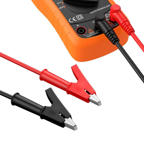 Banana Plug To Alligator Clip Test Lead 4mm, 15A 1000V Pure Copper Flexible Electrical Cable One Meter for multimeter and clamp meter
