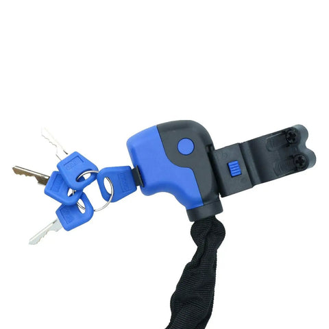 Heavy Duty 900mm Bike Chain Lock With 6mm Links Cloth Sleeve For Paint Protection 360 Degree Rotating Lock Head and Spare Keys