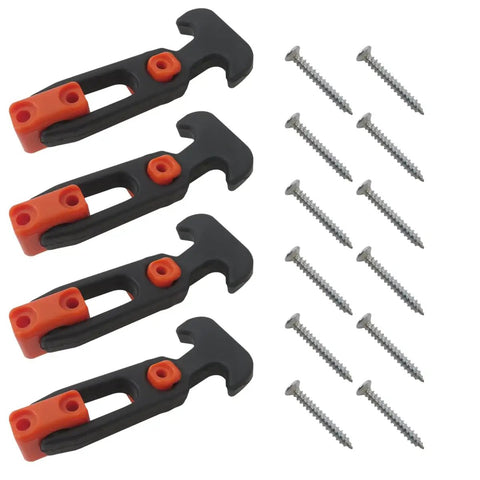 Pack of 4 T Handle Rubber Draw Latches For Toolbox And Cooler Covers Boat Hatch Doors 110 By 46 MM Rugged Lid Latches with screws