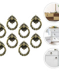 Antique Bronze Cabinet Pull Handles 8 Pack Decorative Mini Knobs for Kitchen Wardrobe and Furniture Drawers With Single Hole Design