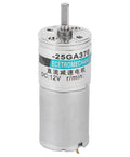 Super Rugged 12V DC Micro Gear Motor Boasting All Metal Gears And Premium Copper Coils For Smooth Low Speed Control At 20 RPM