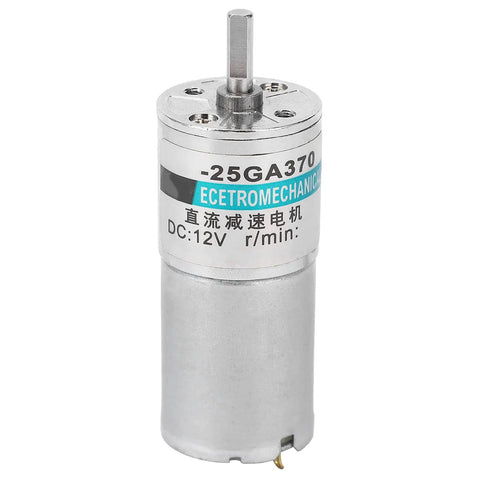 Super Rugged 12V DC Micro Gear Motor Boasting All Metal Gears And Premium Copper Coils For Smooth Low Speed Control At 20 RPM