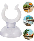 Ditch The Hassle And Get These 50pcs White Aquarium Air Hose Clamps With Rock Solid Suction Cups for secure grip.
