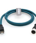 8 Pin M12 Female To RJ45 Ethernet Cable Cat 6A High Flex Waterproof Industrial Networking Cable for Automation 1m coiled view