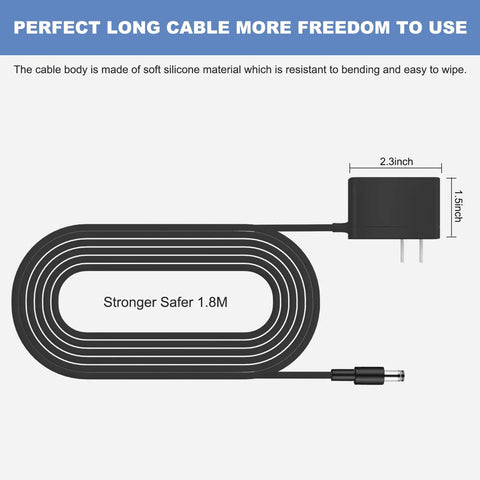 Snap Right Onto This Plug And Play Power Charger For Cordless Mixers And Blenders Fits Khmb732 Khbbv53 Khbbv83 Series showing 1.8m silicone cable with plug.