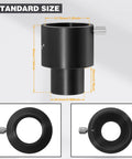 0.965 Inch To 1.25 Inch Eyepiece Adapter For Telescopes Aluminum Converter with size dimensions shown