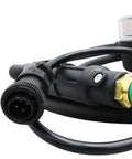 Close-up of a connector on the Aluminum Wire Drawing Spool Gun for Miller Millermatic Series Welders, DC24V, 3 Meter Cable