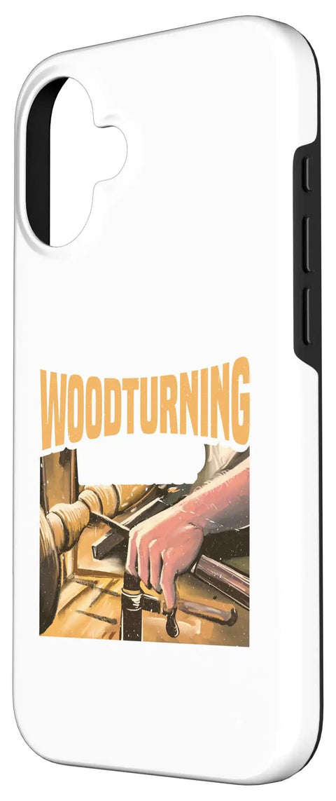 Down Right Killer Woodturning Finish Chisel And Lathe Tool Set Inside Sturdy Travel Case With Heavy Duty Carbide Blades And Secure Mounts That Slays Hardwood Curves For Any Dedicated Shop Rat, phone case design with woodturning graphic.