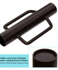 Beefy Heavy Duty Fence Post Driver With Two Handles Steel Head 16.8 Inch T Post Rammer Brown Post Pounder for Easy Driving