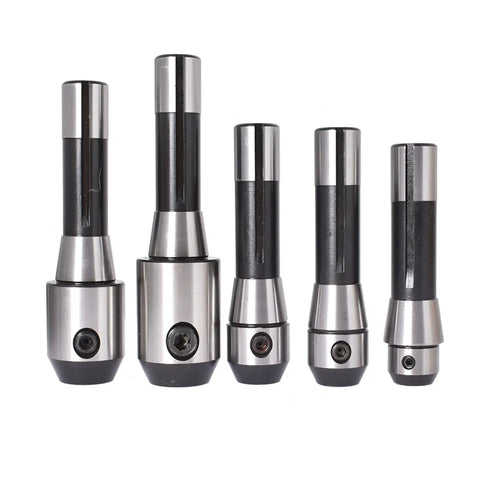 R8 End Mill Holder Set Five Pack One Quarter Inch To Three Quarter Inch Adapters For Bridgeport Type Milling Machines