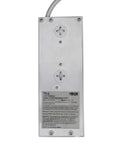 Back view of Six Outlet Surge Protector Power Strip With Six Foot Cord And Right Angle Plug For Home Office And Electronics Protection